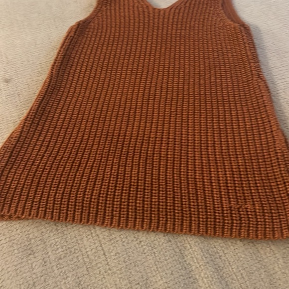 LOFT Knit orange Tank Top - Picture 4 of 5
